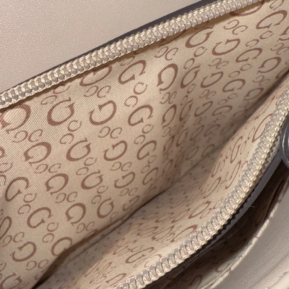 Guess Blush Satchel with Signature Pattern